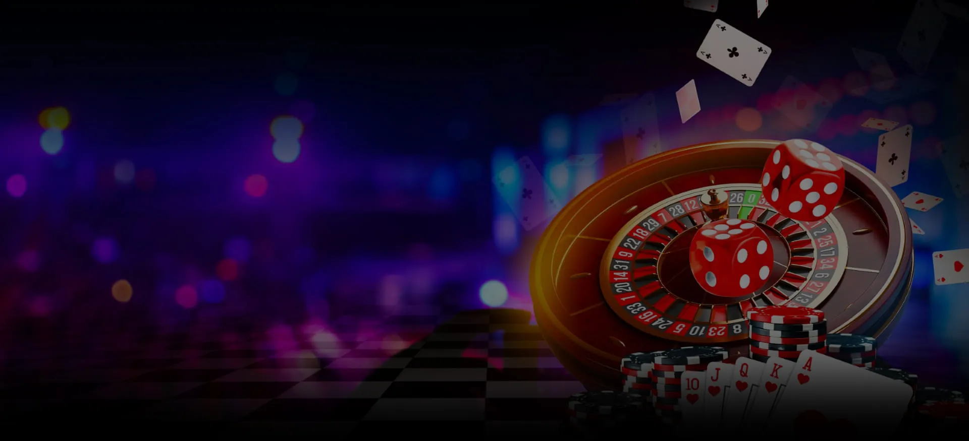 Roulette and Casino Visual Background
